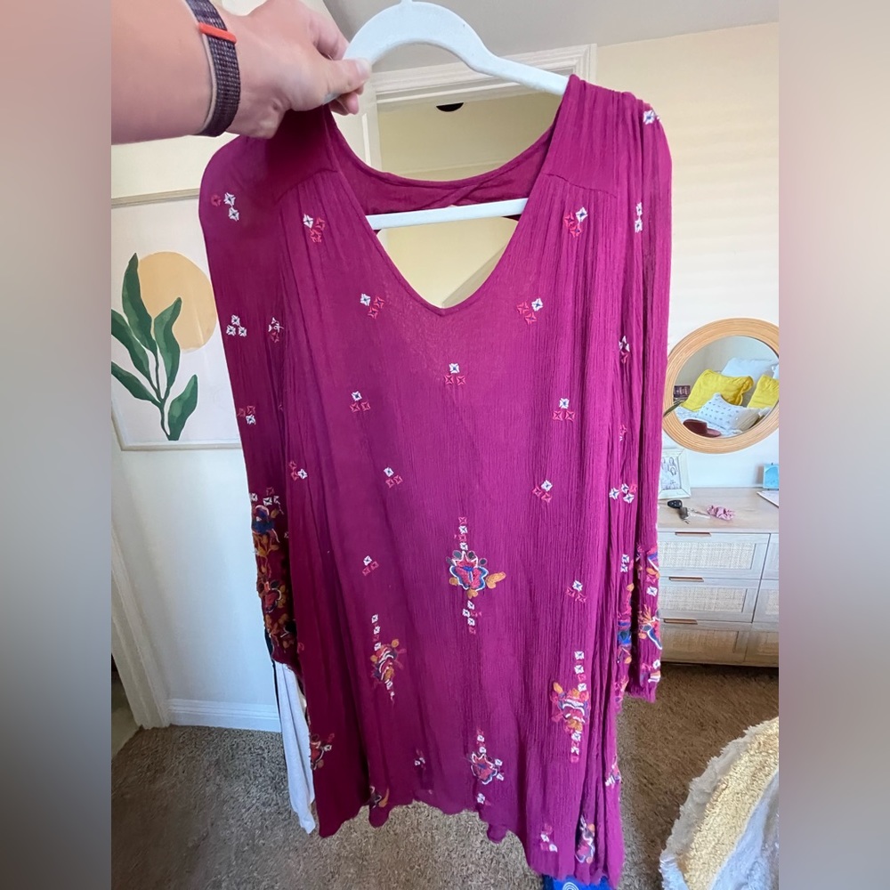 Free People long sleeved dress. Size Medium.